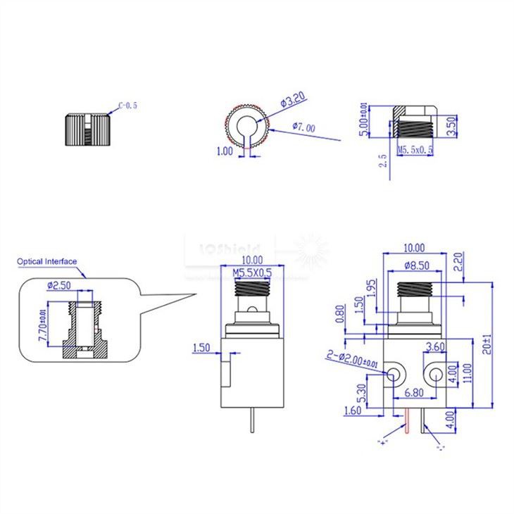 395nm 350mw Single Mode Fiber Module