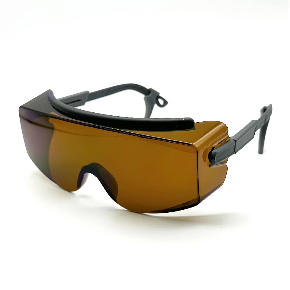 Wide Visor Laser Safety Glasses For 190–540nm & 800–1100nm Protection