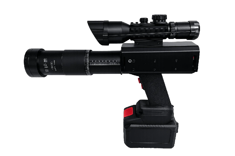 260W High-Power Integrated Laser Emitter With Removable Battery And Coaxial Red Aiming Light high quality