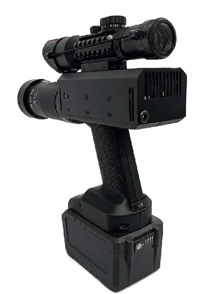 260W High-Power Integrated Laser Emitter With Removable Battery And Coaxial Red Aiming Light manufacturers