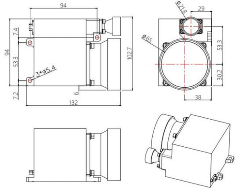 1535nm laser rangefinder module 1535nm laser rangefinder module