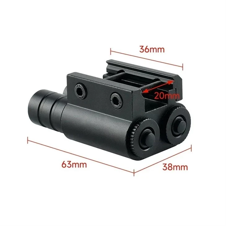 Red Green Laser Flashlight 2-in-1Integrated Laser Sight