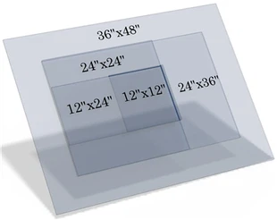 Laser Safety Window Acrylic Sheet Viewing 10600nm CO2 Laser Machine Customizable Size