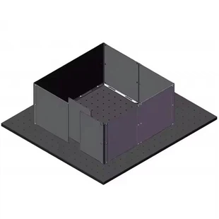 Optical Platform Laser Light Shield Laser Guarding System New Condition 532nm 1064nm Metal Laser Shield For Optical Labs