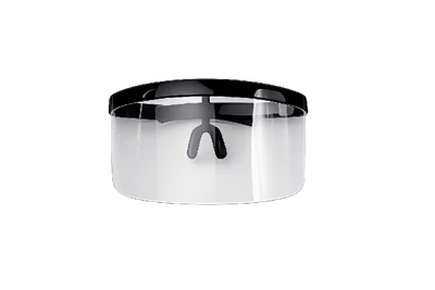 Type C 0.5mmPb Lead Acrylic Radiation Face Shield | Flip-Up X-Ray Protective Visor